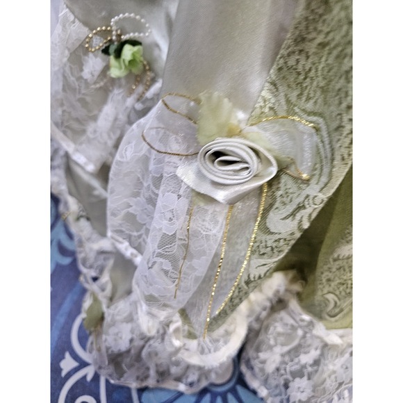 The Knightsbridge Collection HUGE 44" Porcelain Doll Victorian W/ Hat & Umbrella - Picture 15 of 16